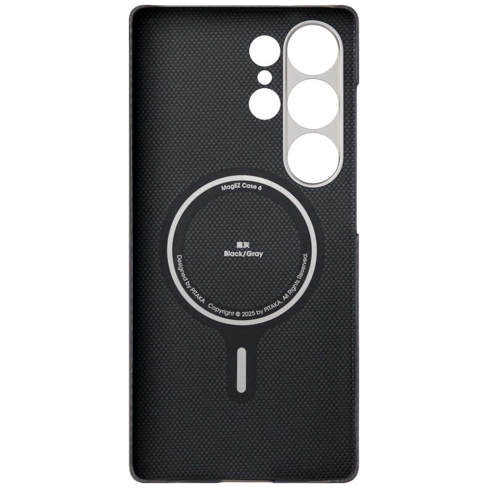 Θήκη Pitaka Ultra-Slim Magsafe Για Samsung Galaxy S25 Ultra Μαύρη Γκρι 8