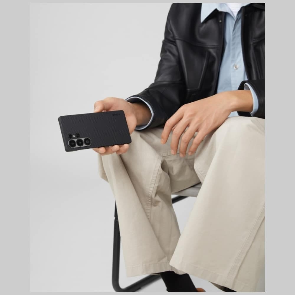 Θήκη Pitaka Ultra-Slim Magsafe Για Samsung Galaxy S25 Ultra Μαύρη Γκρι 13