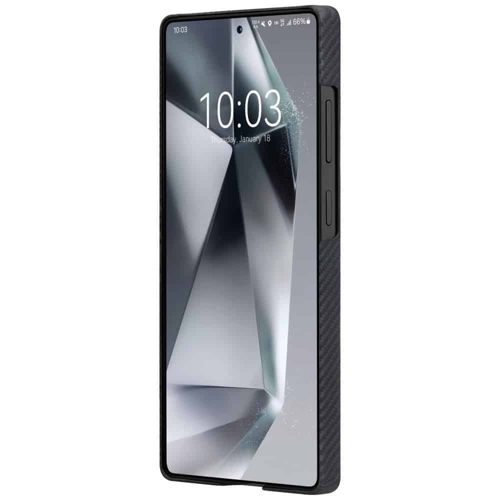 Θήκη Pitaka Ultra-Slim Magsafe Για Samsung Galaxy S25 Ultra Μαύρη Γκρι 6