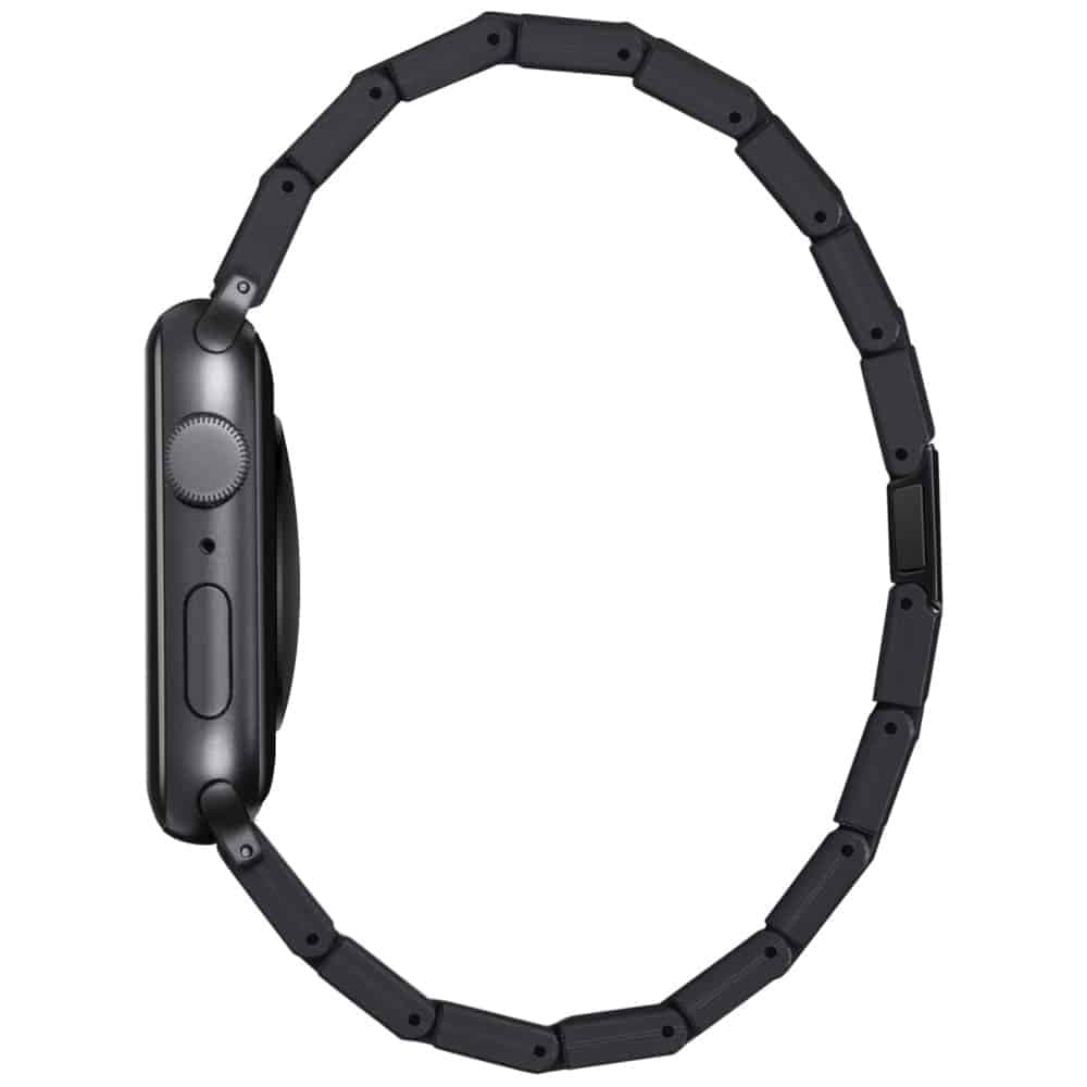 Λουράκι Pitaka Carbon Fiber Retro Για Apple Watch 1/2/3/4/5/6/7/8/9/10/se/ultra/ultra2 Μαύρο Γκρι 2