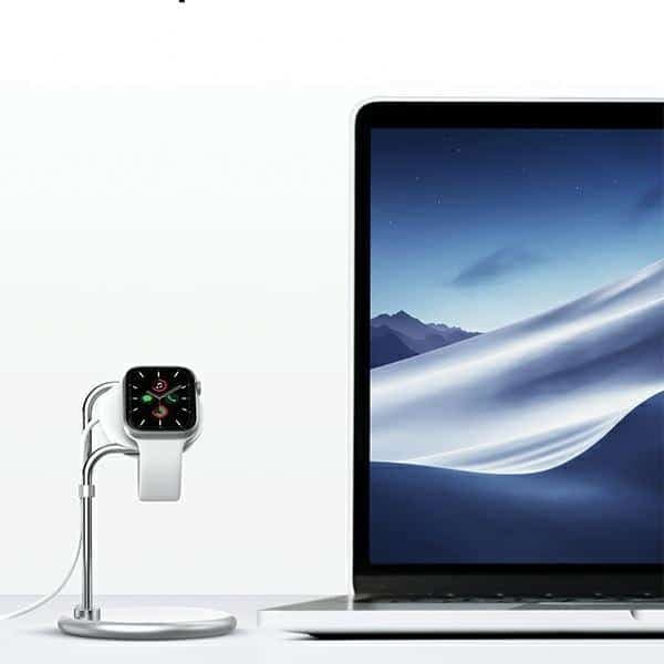Sodi Stand Φόρτισης Apple Watch Saw-300 Ασημί 9