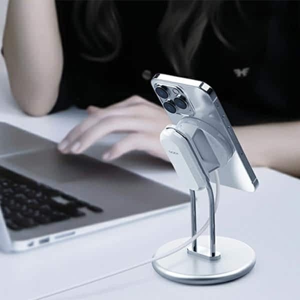 Βάση Τηλεφώνου Sodi Sim-300 Ασημί Με Magsafe 6