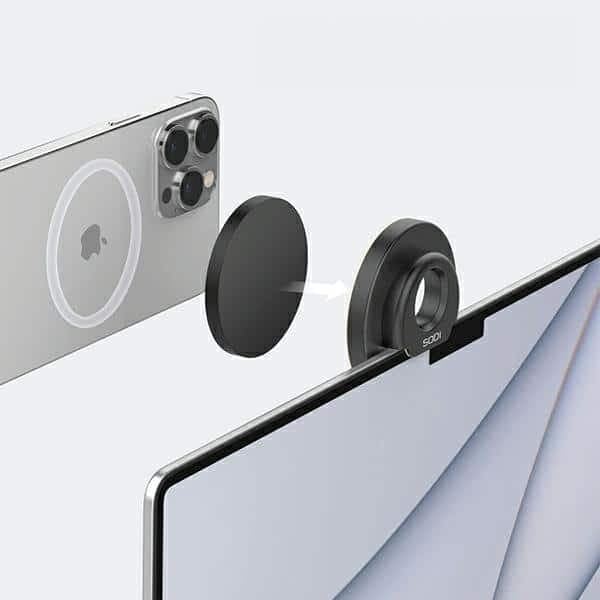 Sodi 3 Σε 1 Μαγνητικός Σταθμός Φόρτισης Για Imac Bm-330 Λευκό Magsafe 8