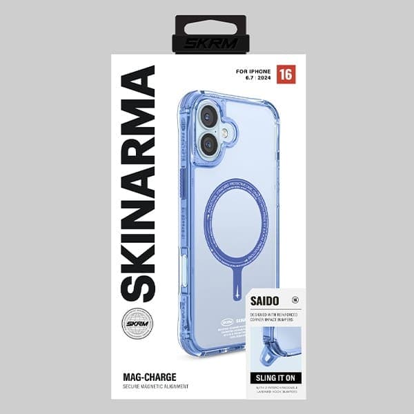 Skinarma Saido - θήκη για Apple iPhone 16 Plus - Μπλε 5