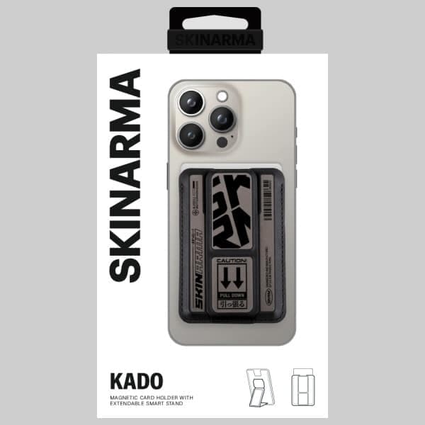 Πορτοφόλι Skinarma Kado Kira Kobai Mag-Charge Grip Stand Gunmetal 4