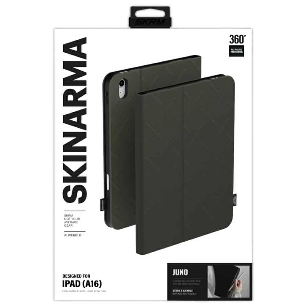 Θήκη Skinarma Juno Για iPad A16 2025 Σε Ελαιόχρωμο 6