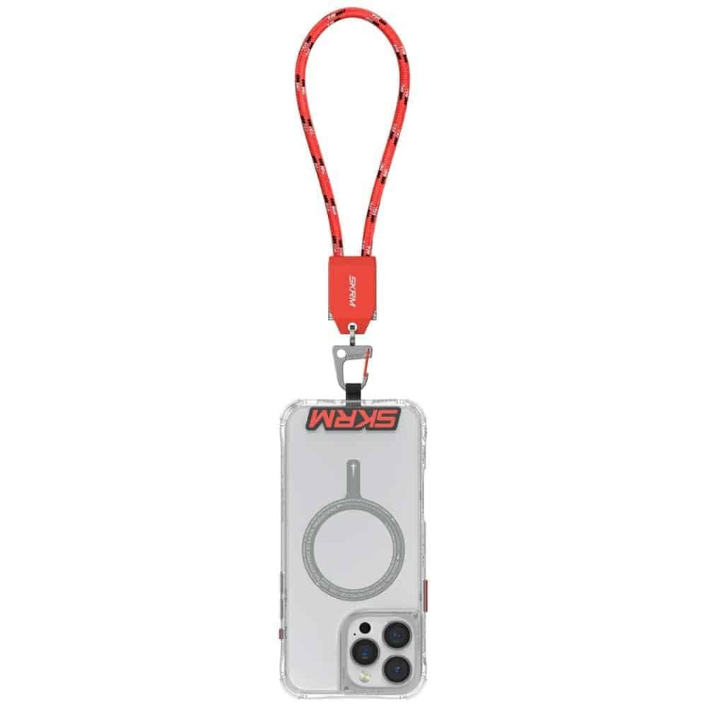 Universal 2in1 Λουράκι/Καλώδιο  Λαιμού Τηλεφώνου Skinarma Dyno Ve USB-C/usb-C Κόκκινη