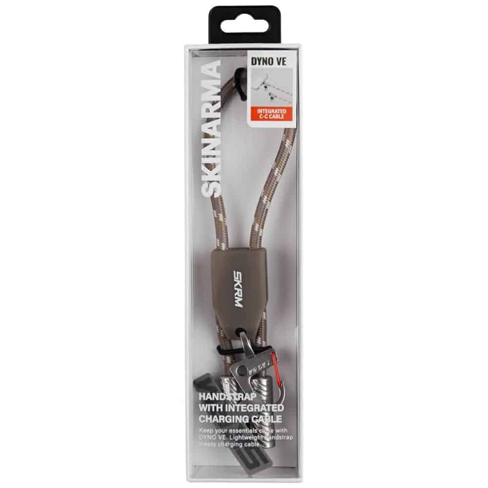 Universal 2in1 Λουράκι/Καλώδιο  Λαιμού Τηλεφώνου Skinarma Dyno Ve USB-C/usb-C Σε Μπεζ 3