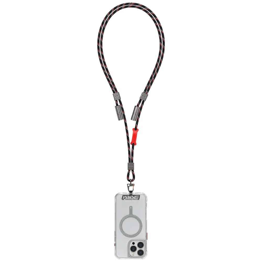 Universal 2in1 Λουράκι/Καλώδιο  Λαιμού Τηλεφώνου Skinarma Dyno Ve USB-C/usb-C Μαύρο