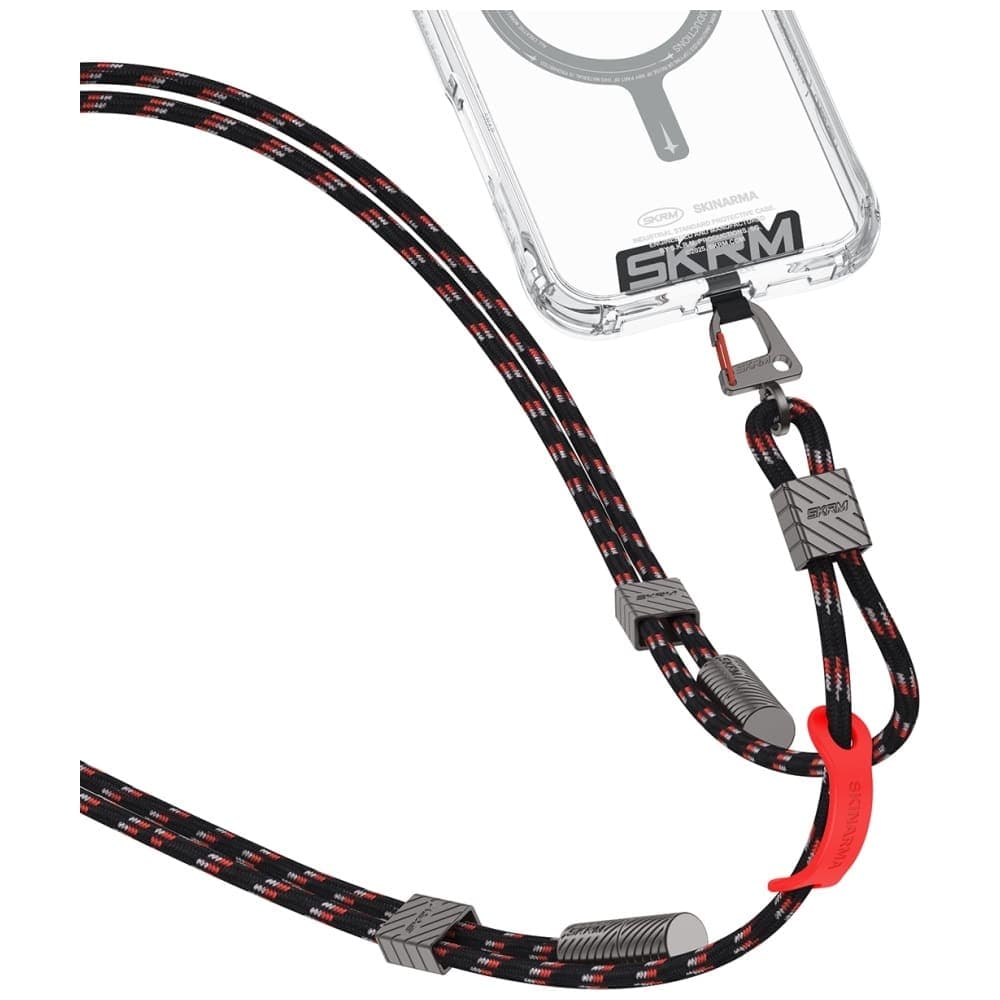Universal 2in1 Λουράκι/Καλώδιο  Λαιμού Τηλεφώνου Skinarma Dyno Ve USB-C/usb-C Μαύρο 2