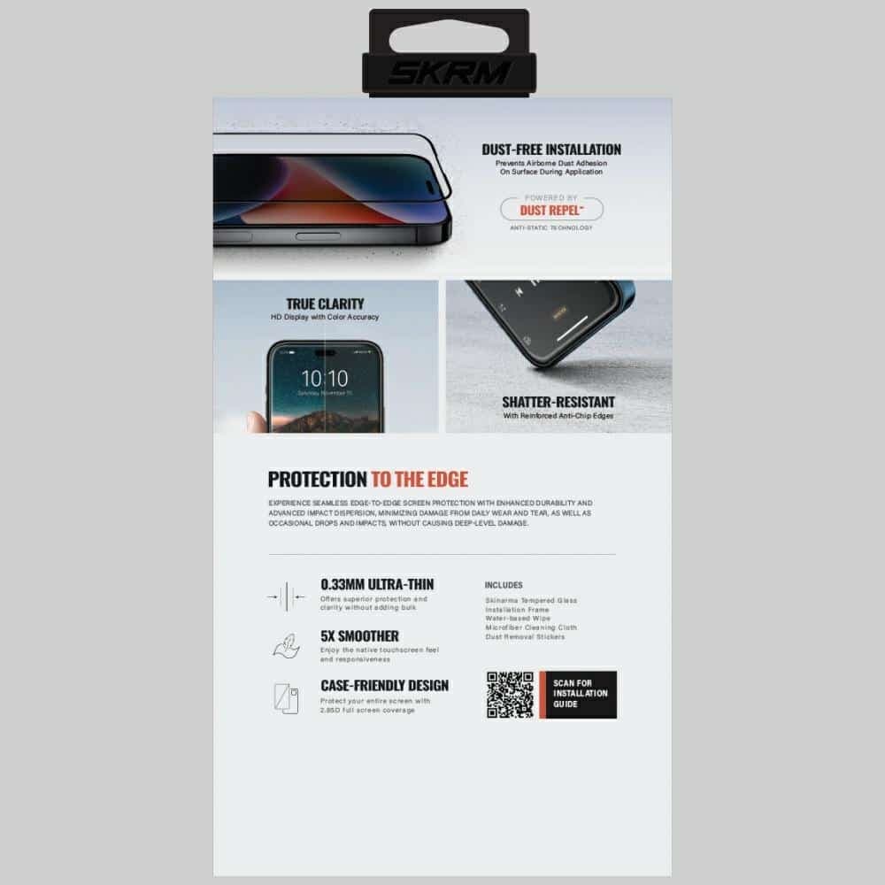 Skinarma True Clear Θρυμματισμένο Γυαλί Για iPhone Air Διαφανές 3