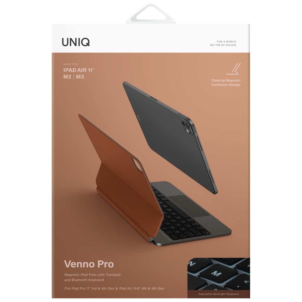 Case Uniq Venno Pro Magnetic Smart With Keyboard For iPad Air 11" (2024/25) | Air 10.9" (2022/20) 7
