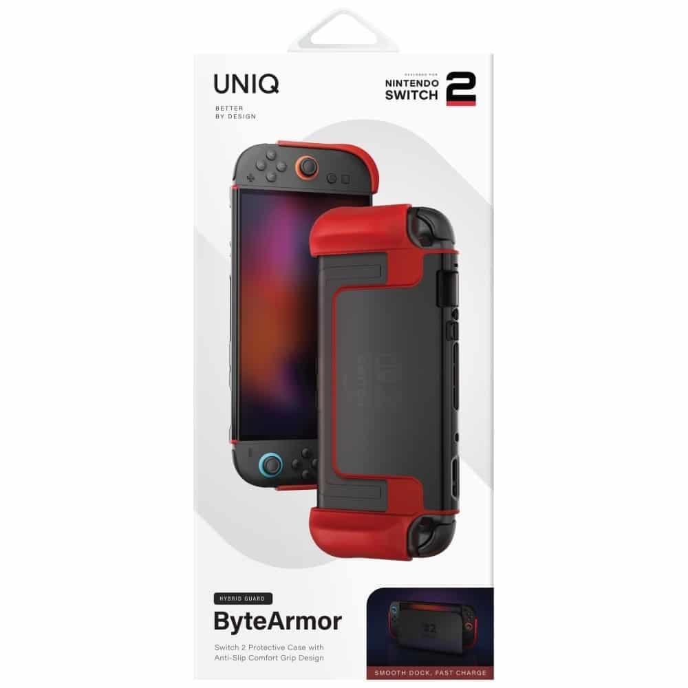 Case Uniq Hybrid Bytearmor For Nintendo Switch 2 Red 4