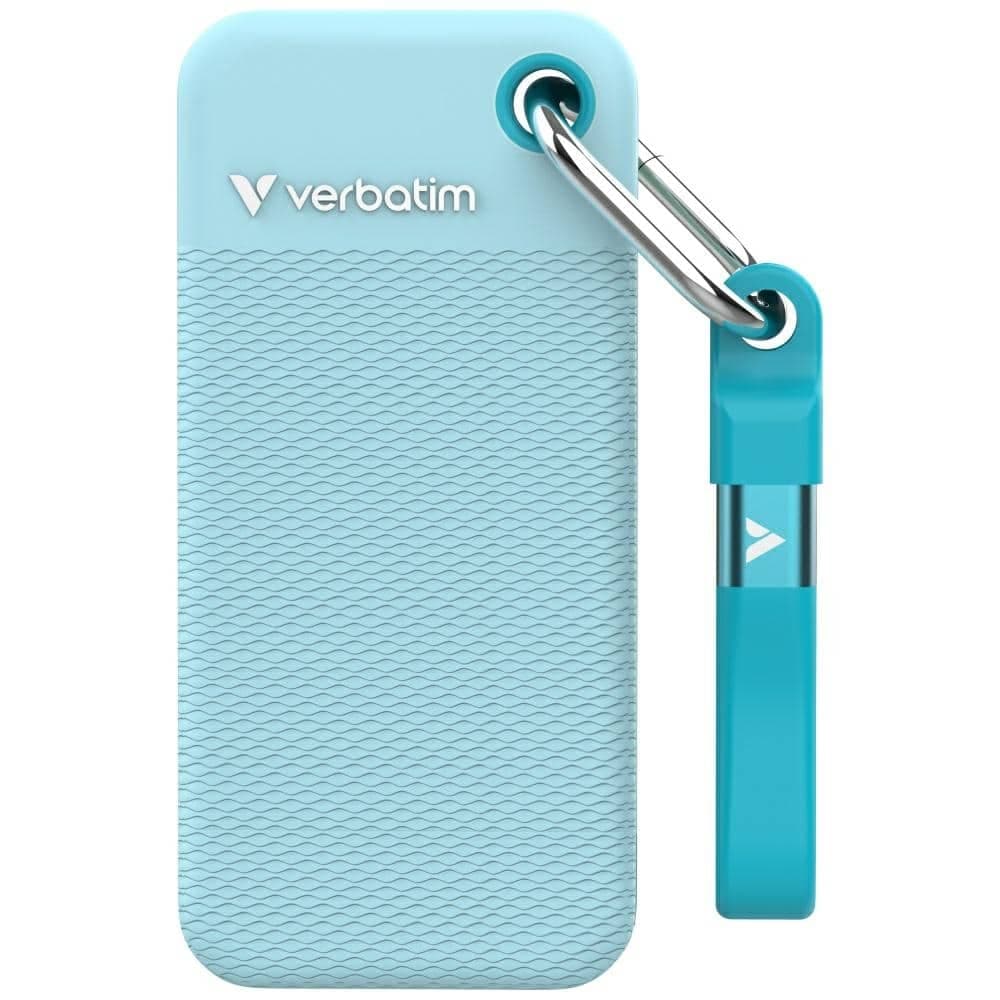 Εξωτερικός Δίσκος Verbatim Pocket Ssd 2tb USB-C 3.2 Gen.2 Μαύρος - Πολικό Μπλε 32325