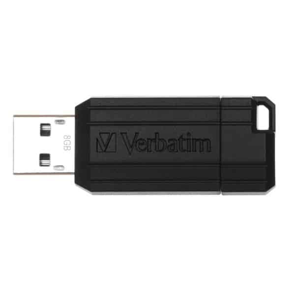 Pendrive Verbatim 4gb USB-A 2.0 Pinstripe Μαύρο 49061 2