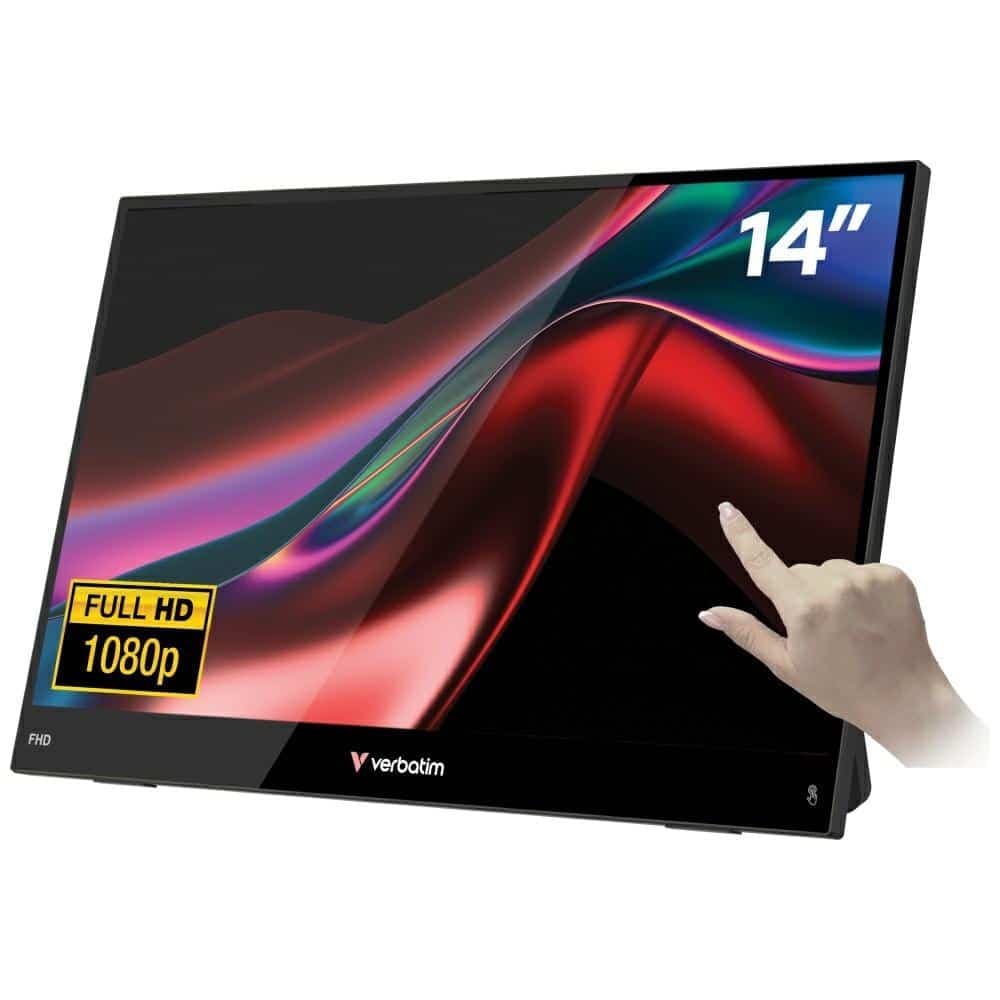 Φορητή Οθόνη Αφής Verbatim Light 14" Fhd Μαύρη 32400 3