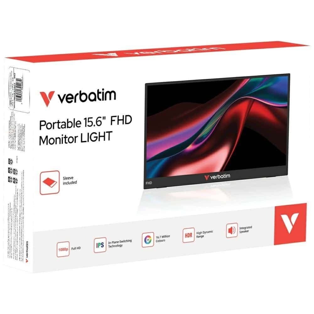 Φορητή Οθόνη Verbatim Light 15.6" Fhd Μαύρη 32401 4
