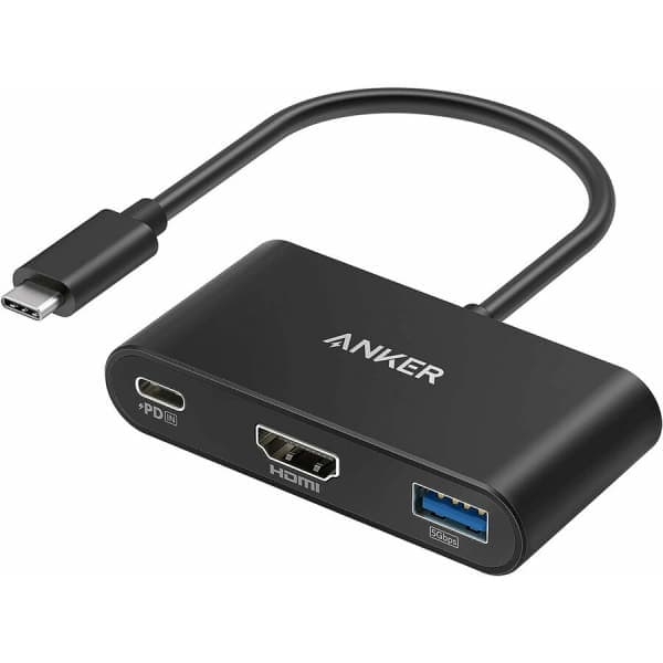 USB-C To USB-C / Hdmi / USB-A Adapter Anker Powerexpand, Black A8339ha1
