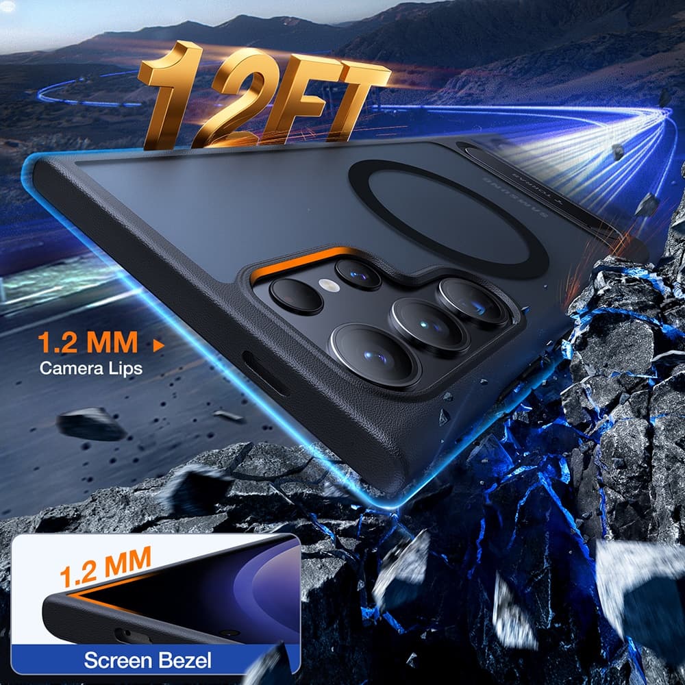 Torras Pstand - θήκη για Samsung Galaxy S24 Ultra - Μαύρο 2
