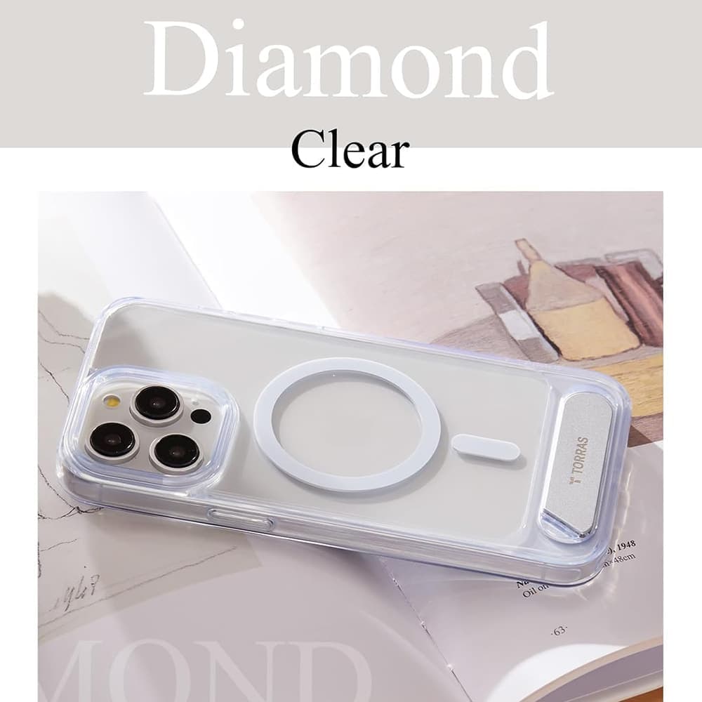 Torras Pstand - θήκη για Apple iPhone 15 Pro Max - Διάφανο 5