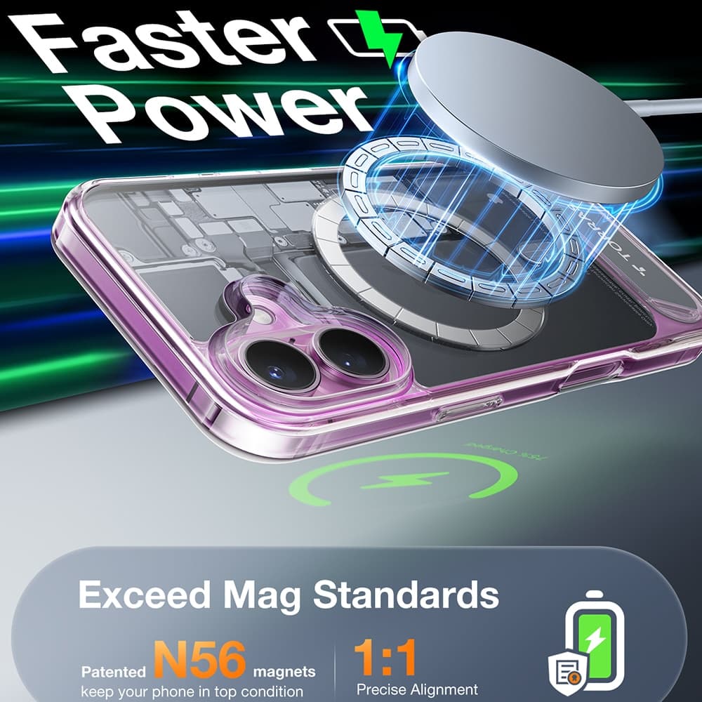 Torras Pstand - θήκη για Apple iPhone 16 Plus - Διάφανο 4