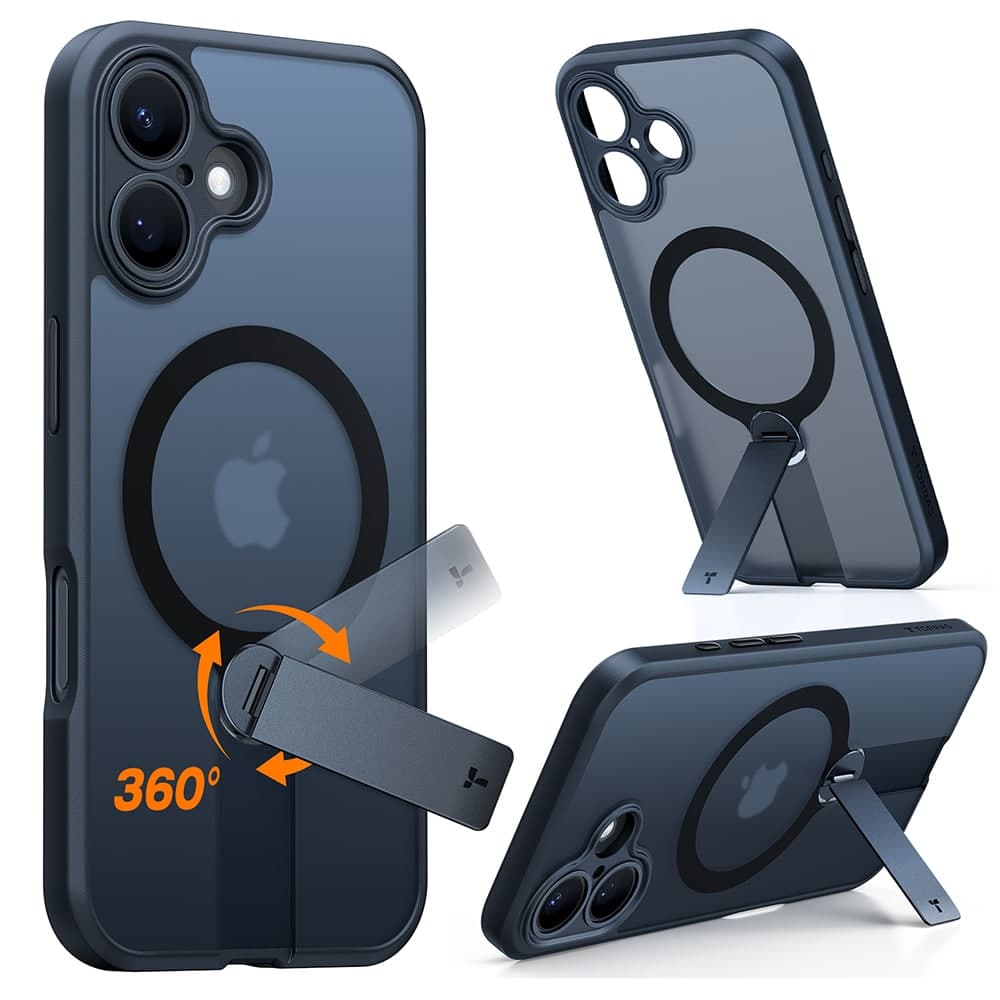 Torras Pstand - θήκη για Apple iPhone 16 Plus - Μαύρο 6