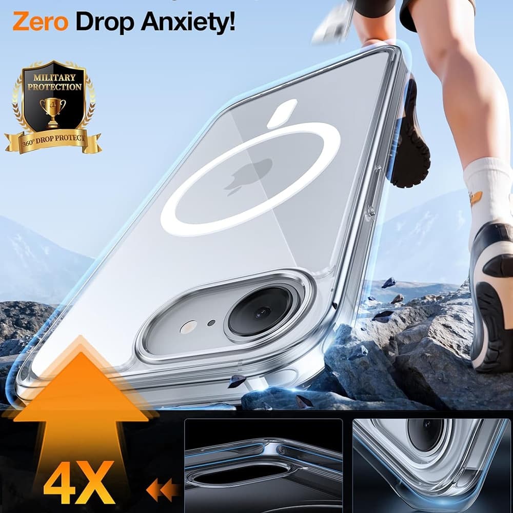 Torras Guardian Magnetic Series - θήκη για Apple iPhone 16e - Διάφανο 6