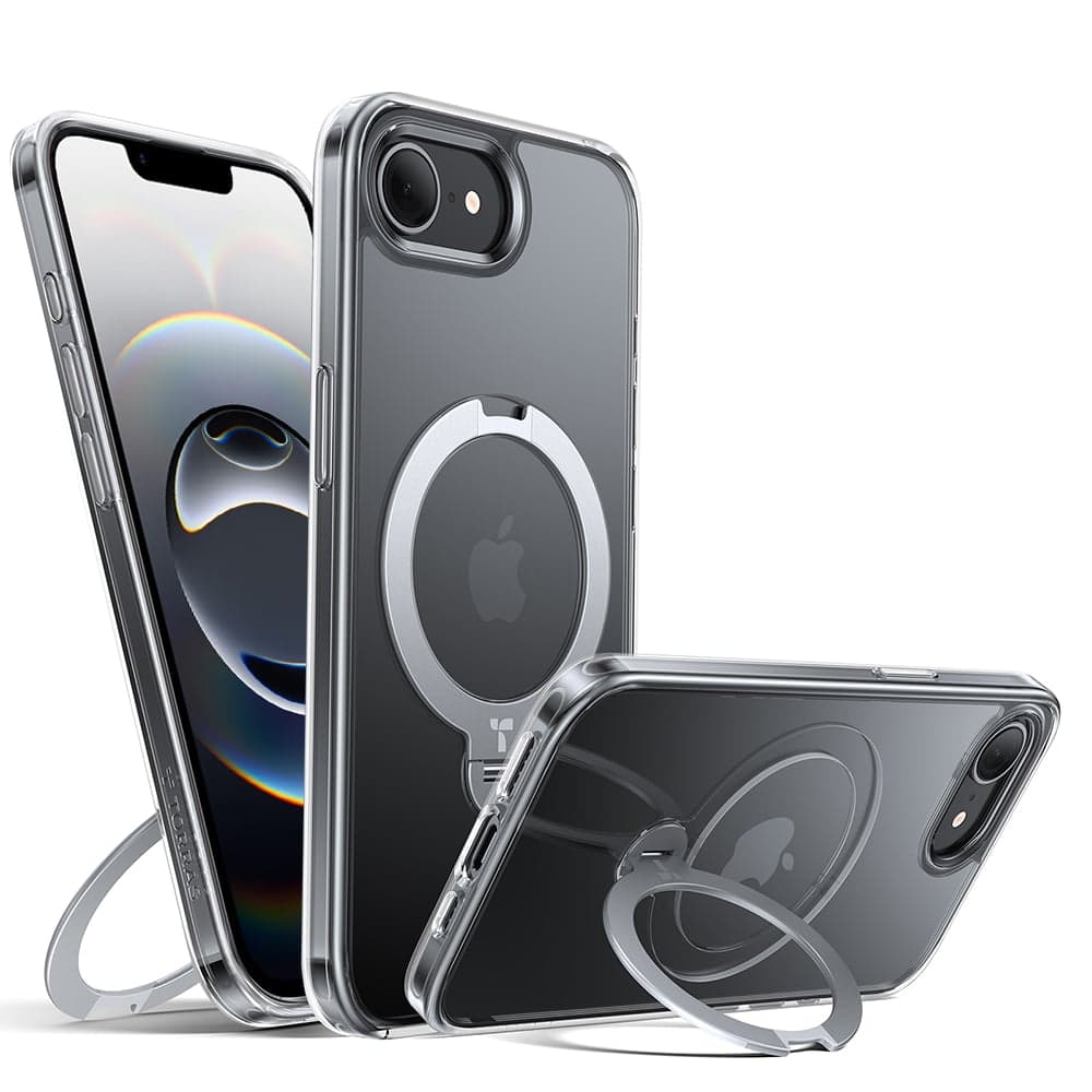 Torras Ostand Spin - θήκη για Apple iPhone 16e - Διάφανο