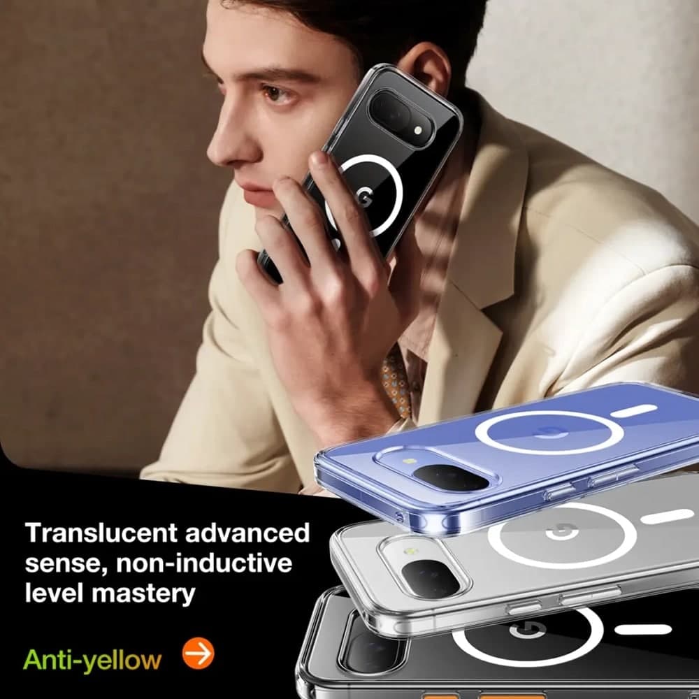 Torras Diamond MagSafe Series - θήκη για Google Pixel 9a - Διάφανο 4