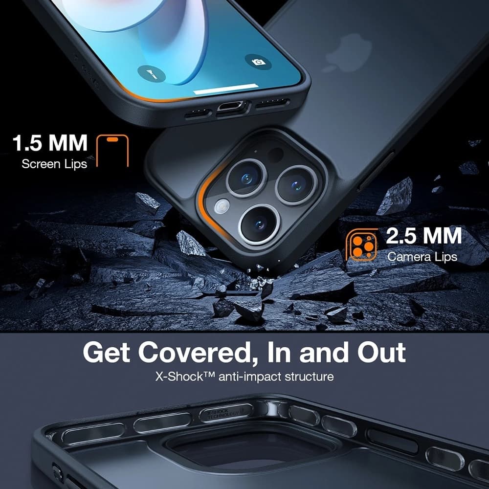 Torras Guardian Series - θήκη για Google Pixel 9a - Μαύρο 4