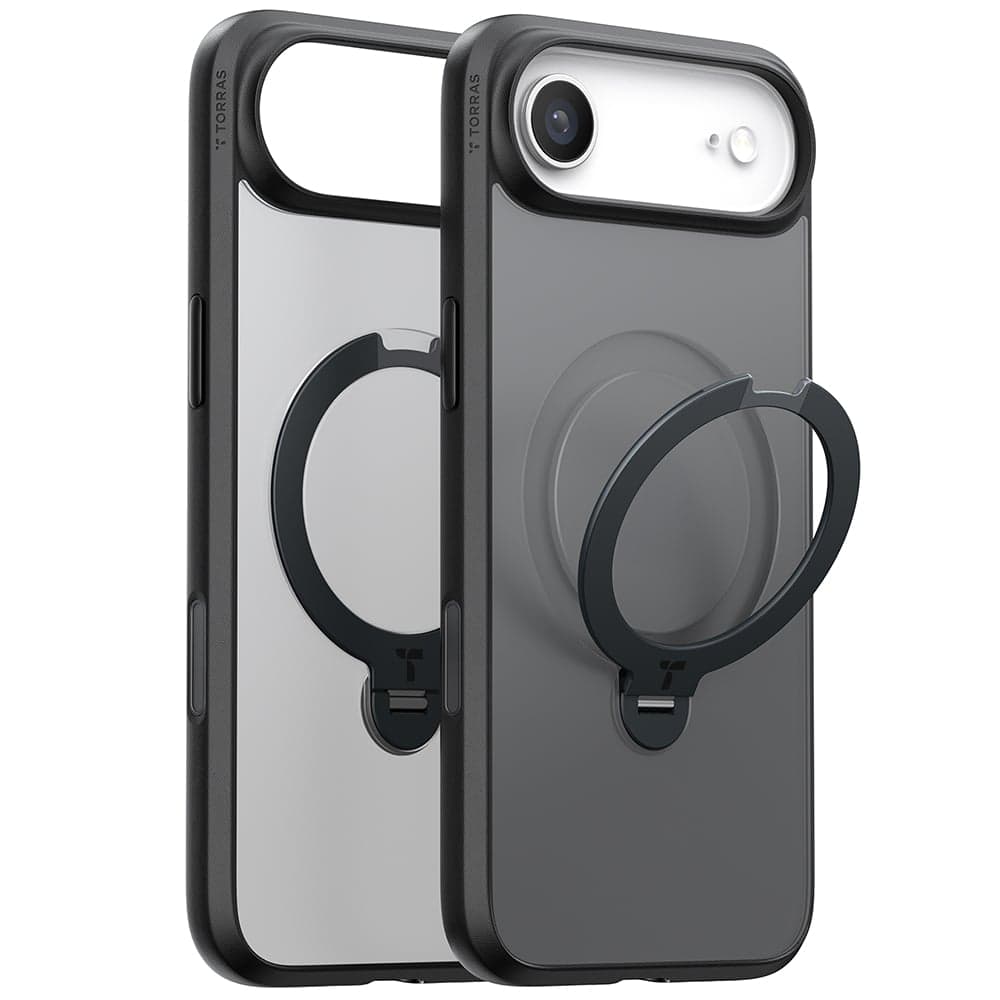 Torras Ostand Spin - θήκη για Apple iPhone 17 - Μαύρο