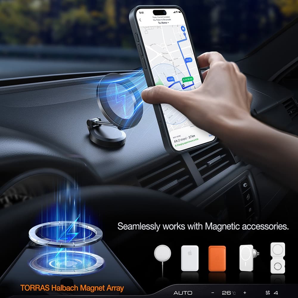 Torras Pstand - θήκη για Apple iPhone 17 - Μαύρο 3