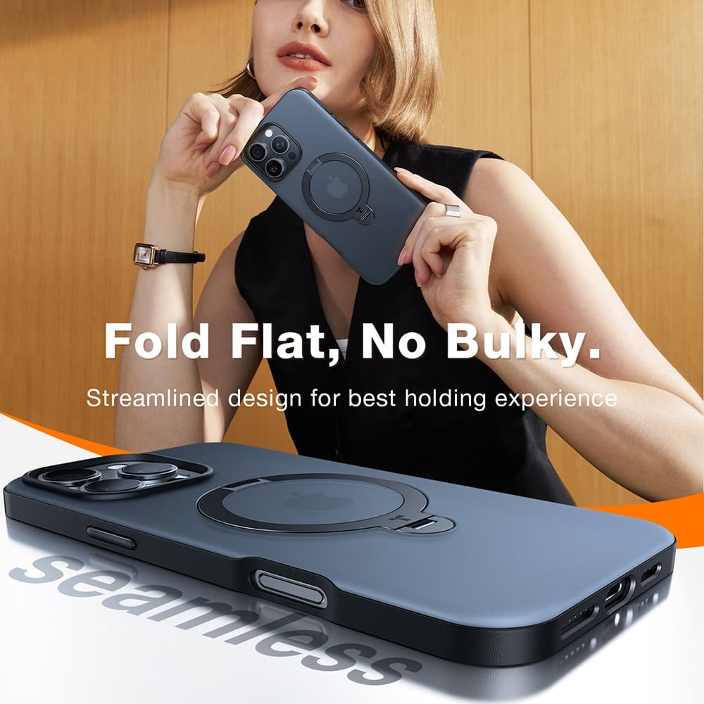 Torras Ostand Spin - θήκη για Apple iPhone 17 - Μαύρο 3