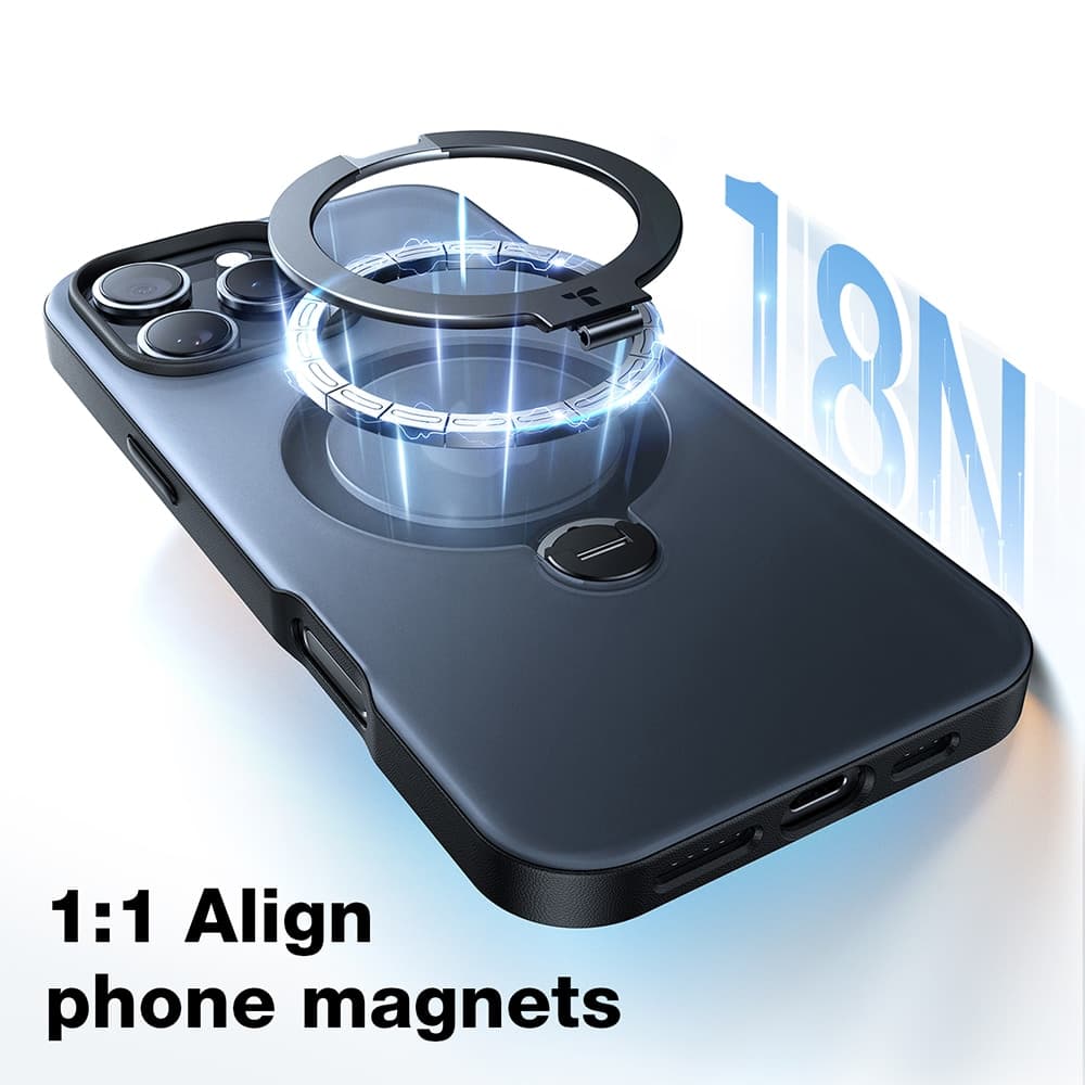Torras Ostand Spin - θήκη για Apple iPhone 17 - Μαύρο 7