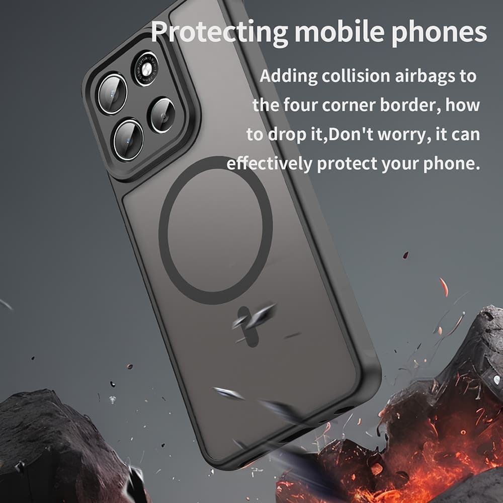 Techsuit HaloFrost II MagSafe - θήκη για Motorola Moto G86 - Μαύρο 6