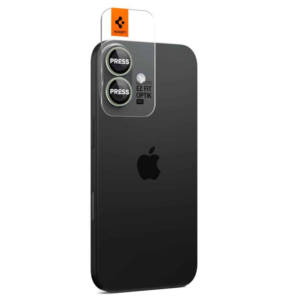 Spigen - Optik.tr Ez Fit Pro Γυαλί Κάμερας (2 Τεμάχια) - iPhone 17 / iPhone 16 Plus / iPhone 16 - Πράσινο 3