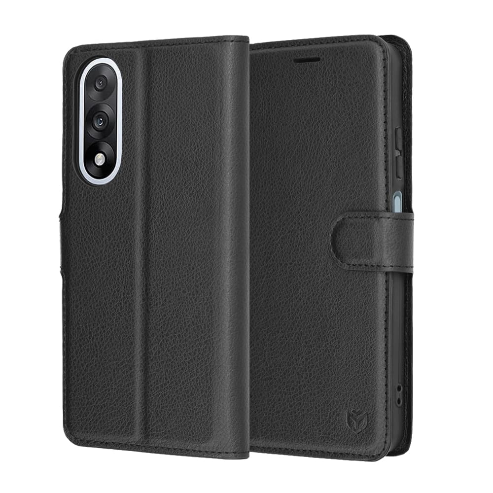 Techsuit Leather Folio - θήκη για Oneplus Nord 5 - Μαύρο