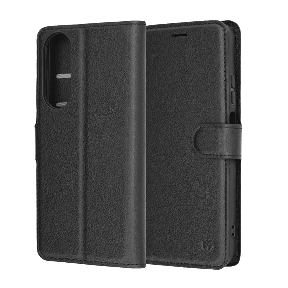 Techsuit Leather Folio - θήκη για Oneplus Nord 5 - Μαύρο 6