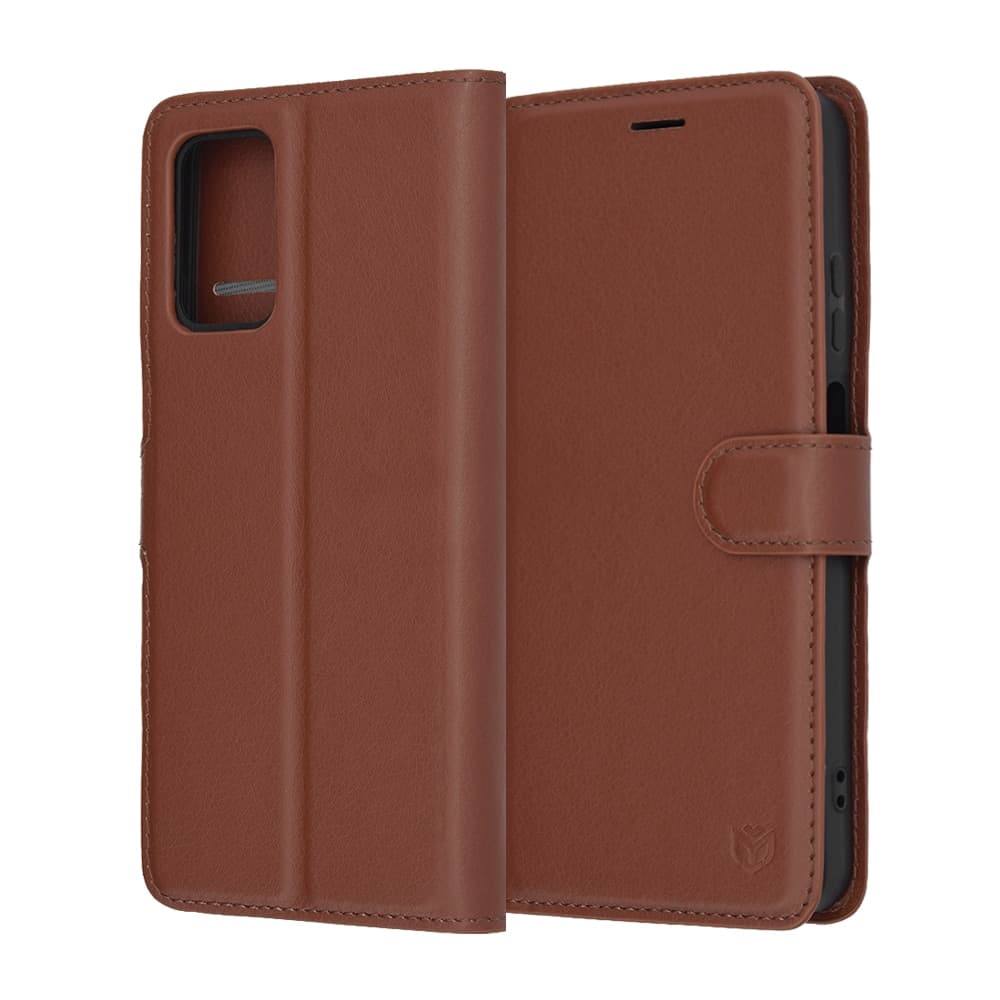 Techsuit Leather Folio - θήκη για Motorola Moto G05 / E15 - Καφέ 6