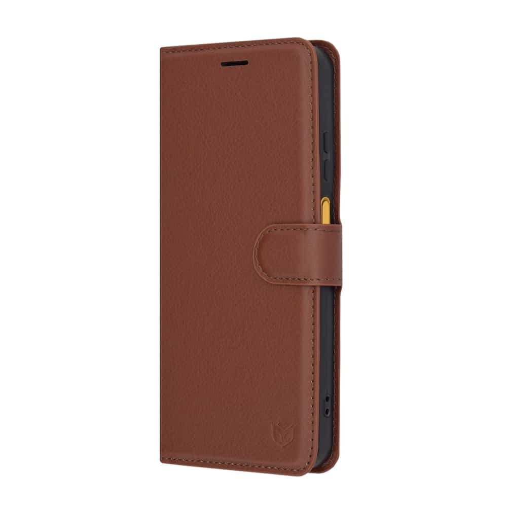 Techsuit Leather Folio - θήκη για Motorola Moto G15 / Power - Καφέ 4