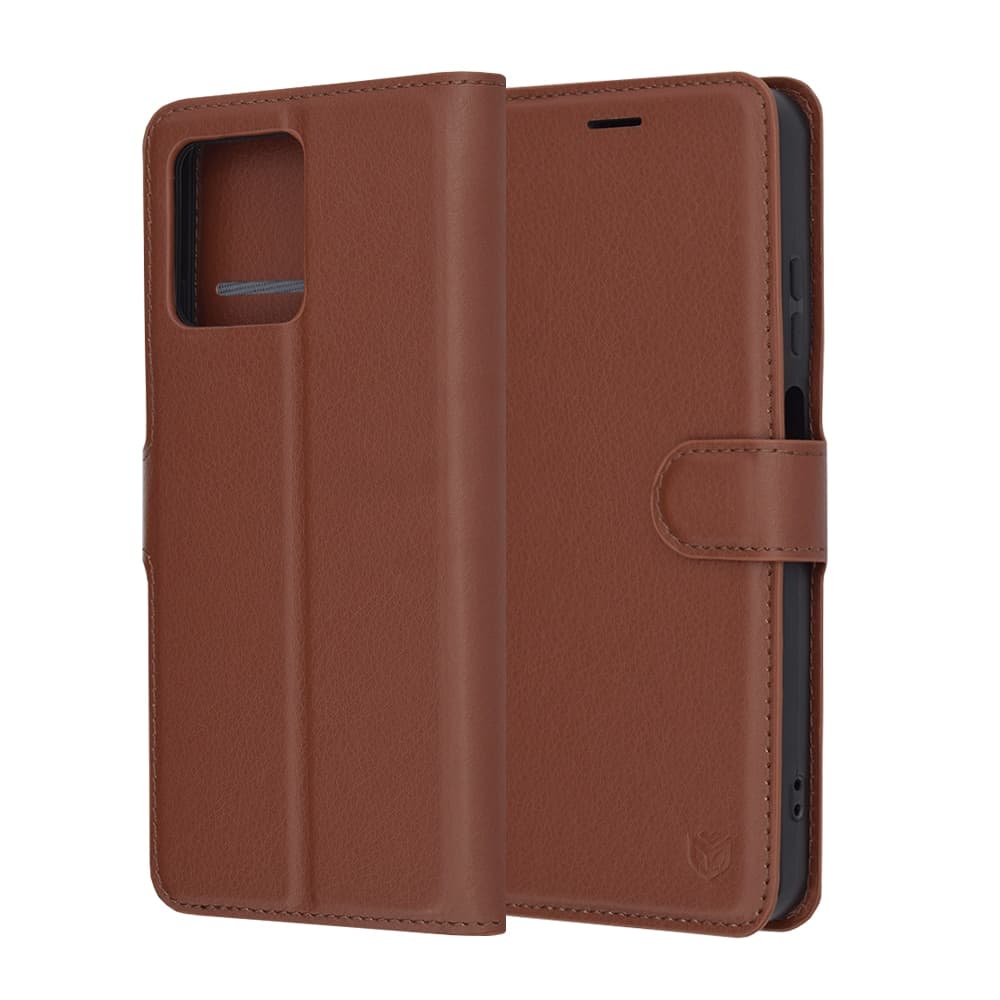 Techsuit Leather Folio - θήκη για Motorola Moto G15 / Power - Καφέ 6