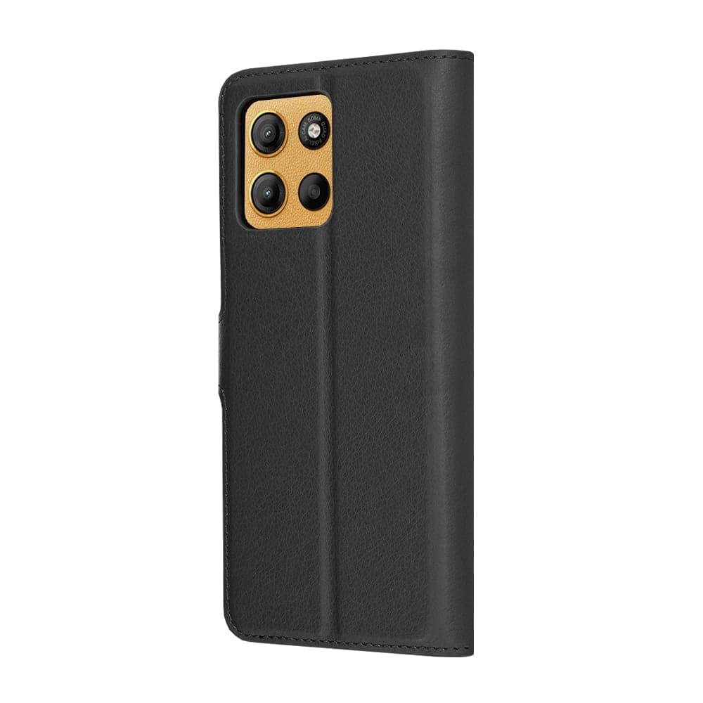 Techsuit Leather Folio - θήκη για Motorola Moto G15 / Power - Μαύρο 5