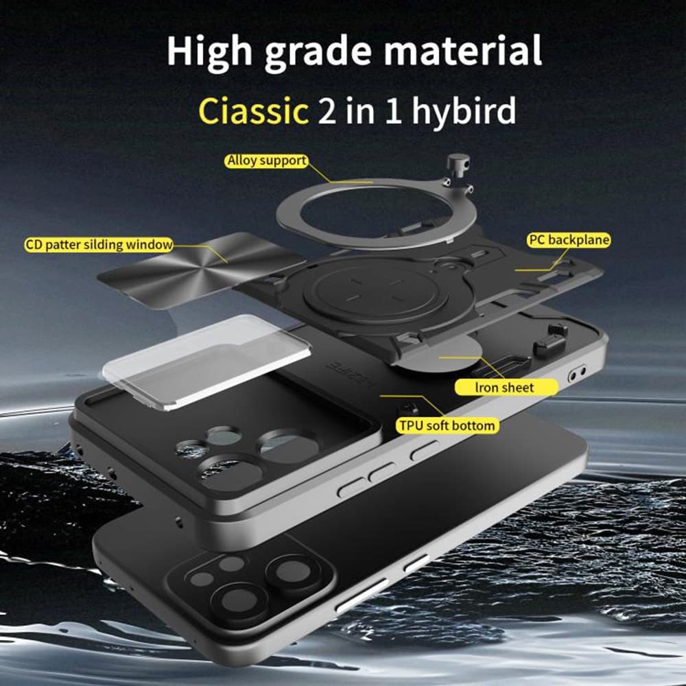 Techsuit CamGuard Pro - θήκη για Oppo Reno14 F / - Μωβ 5