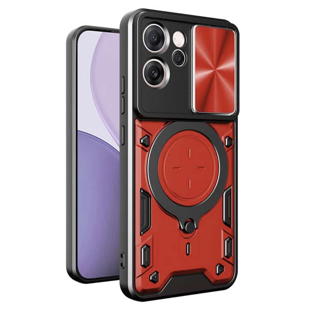 Techsuit CamGuard Pro - θήκη για Oppo Reno14 F - Κόκκινη