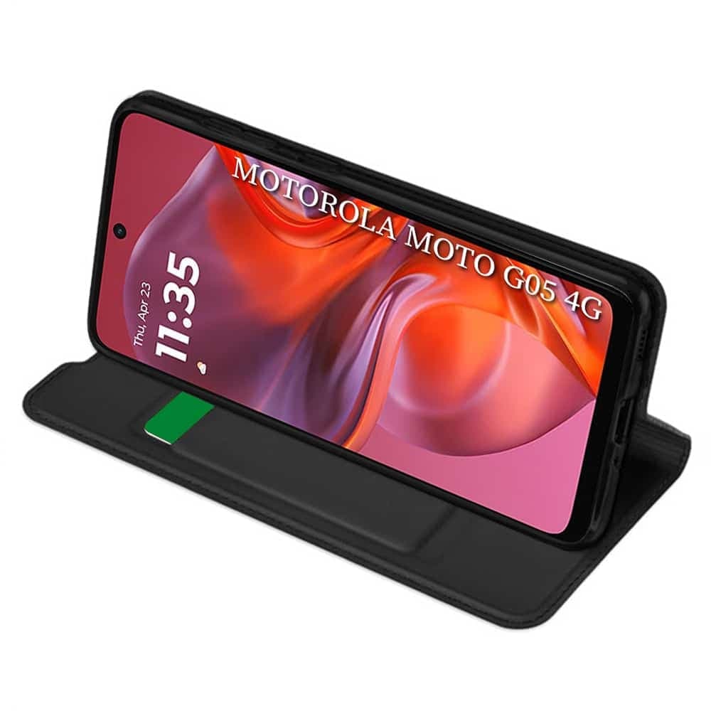 Techsuit Magskin Book - θήκη για Motorola Moto G05 - Μαύρο 2