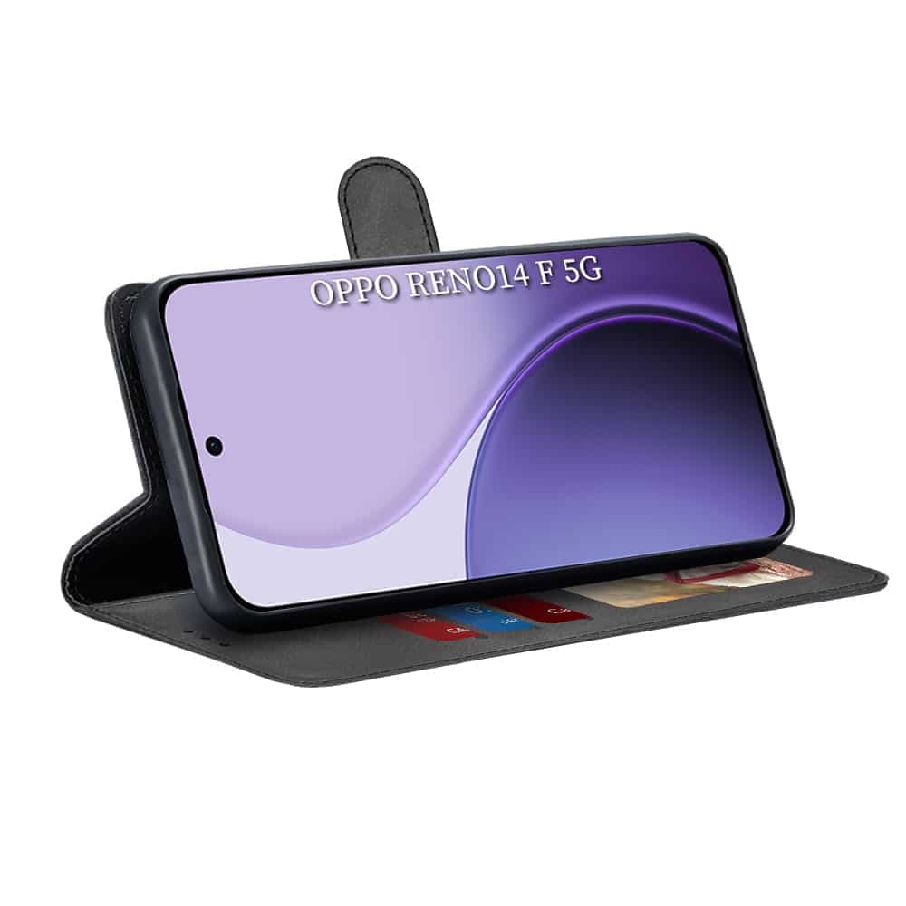 Techsuit Diary Book - θήκη για Oppo Reno14 / F FS 5G - Μαύρο 2