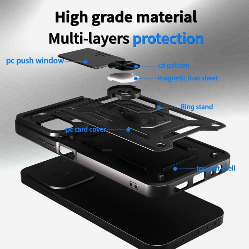 Techsuit CamShield Series - θήκη για Xiaomi Redmi 15C - Μαύρο 2