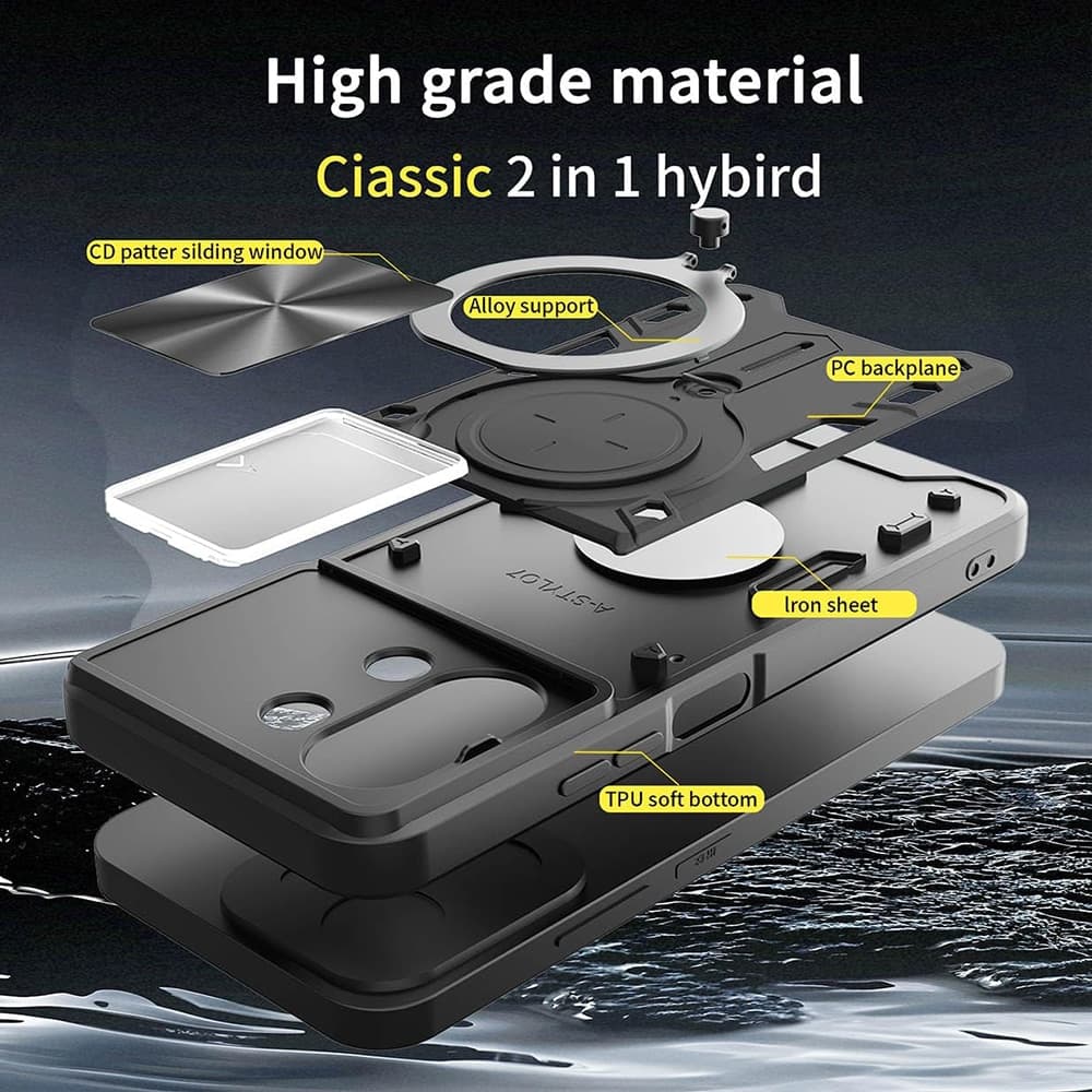 Techsuit CamGuard Pro - θήκη για Xiaomi Redmi 15C / 4G 5G - Ροζ 5