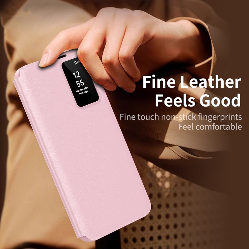 Techsuit SmartView Series - θήκη για Samsung Galaxy S25 FE - Ροζ 4
