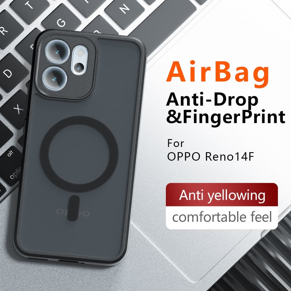 Techsuit PureFrost MagSafe - θήκη για Oppo Reno14 F / - Μαύρο 6